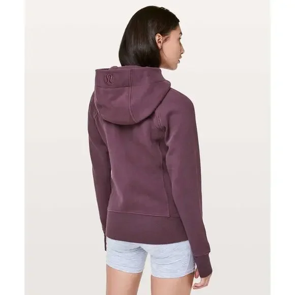 Lululemon Scuba Hoodie *Light Cotton Fleece Arctic Plum Size 10 - Picture 3 of 8